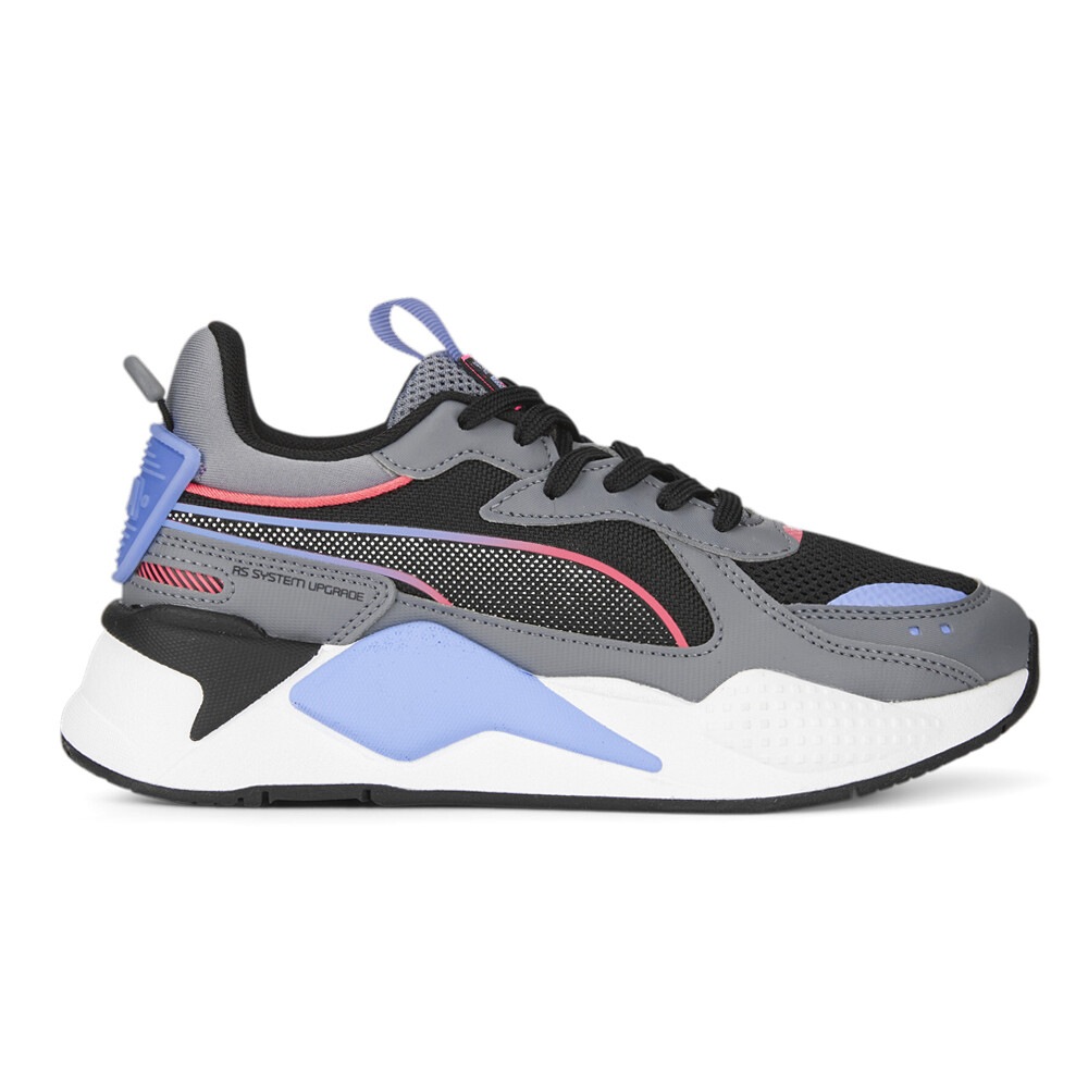 Puma RsX 3D Молодежные кроссовки на шнуровке для мальчиков, черные кроссовки, повседневная обувь 39082804