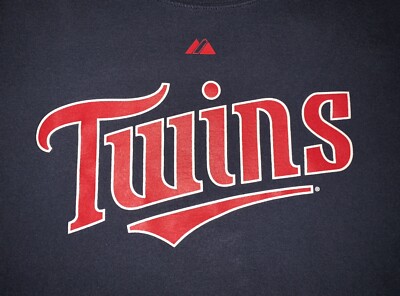 Minnesota Twins baseball MAUER 7 Men L Large Majestic QHW blue