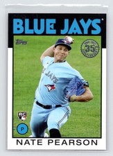2021 Topps 1986 Topps Baseball 35th Anniversary Nate Pearson 86B-69 RC Blue Jays
