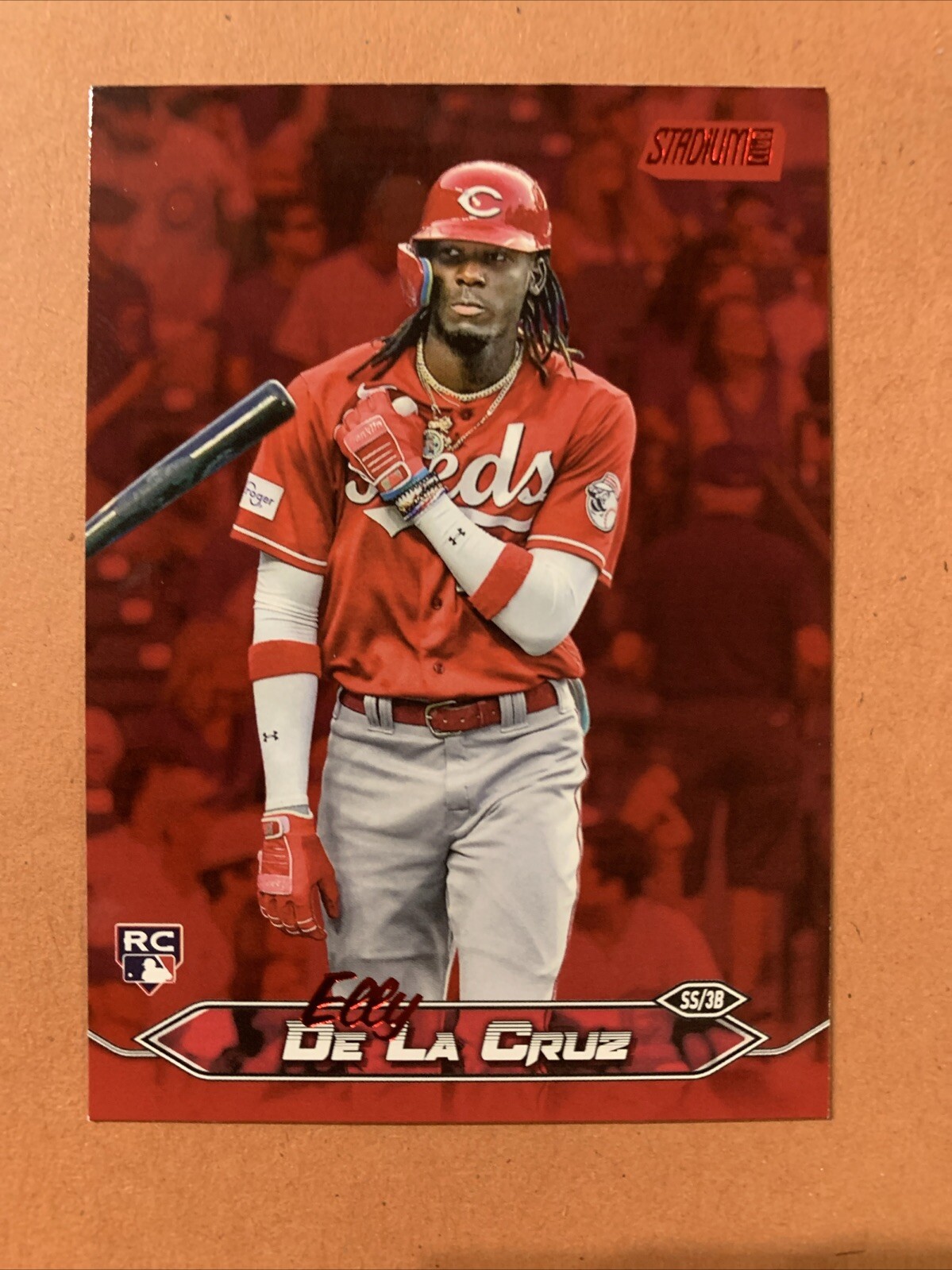 2024 Topps Stadium Club Elly De La Cruz Rookie Card RC Red Foil 