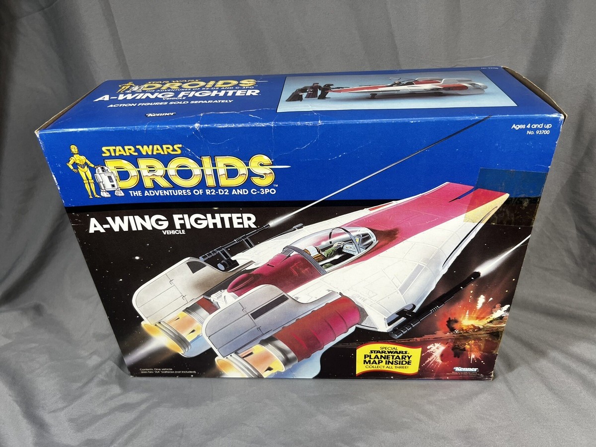 VINTAGE STAR WARS DROIDS A-WING FIGHTER 1985 FACTORY SEALED KENNER 