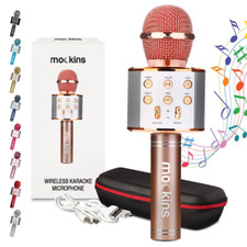 Nevlers Rose Gold Portable Bluetooth Karaoke Microphone  Mic  Bluetooth Speake