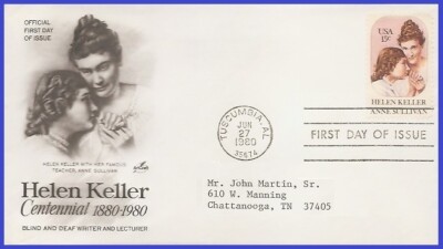 USA5 #1824 ADDR ARTCRAFT FDC Helen Keller and Anne Sullivan | eBay