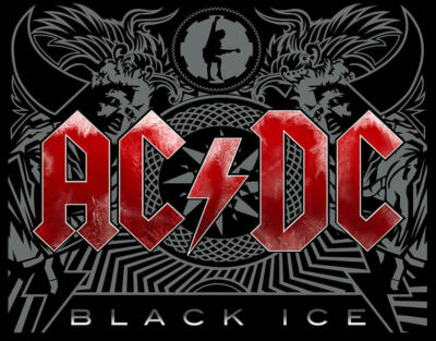 AC/DC Metal Sign/Poster Black Ice | eBay