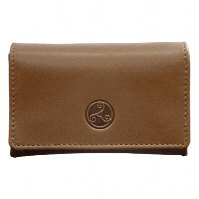 Tabak-Stellbeutel Leder RATTRAYS Whisky braungold klein