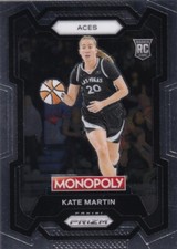 2024 Prizm Monopoly WNBA Kate Martin RC #40 Aces PWE