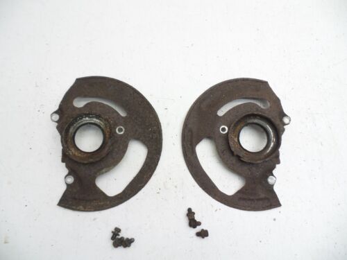 82-92 FIREBIRD CAMARO FRONT BRAKE ROTOR BACKING PLATES DUST SHIELDS ORIGINAL - Picture 7 of 11