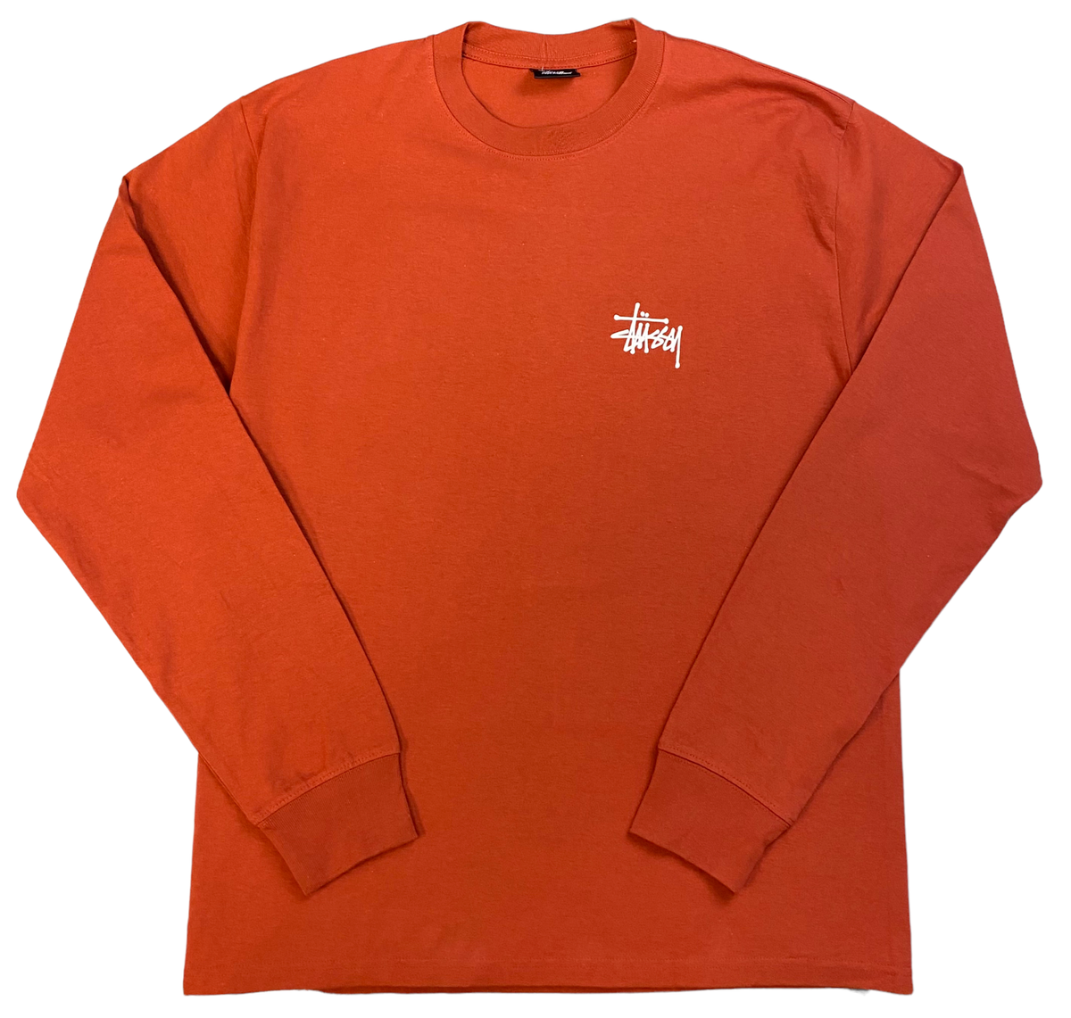 Stussy Mens Basic Long Sleeve T-Shirt - Black / White / Navy
