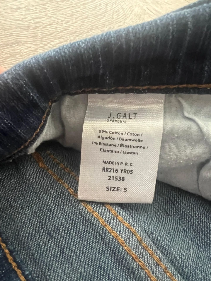 Jeans jeans Brandy Melville Melody alargado anos 90 cintura baixa lavagem escura 8 tamanho P longo - Imagem 4 de 4