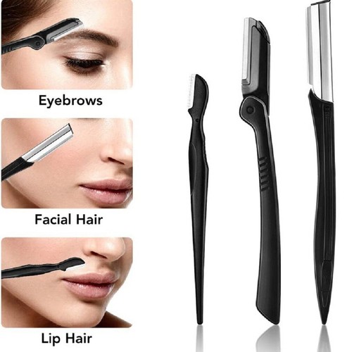 12 in 1 Augenbrauen Pflegeset Trimmer Set Dermaplaning Rasierer Pinzette Schere Werkzeug - Bild 5 von 7