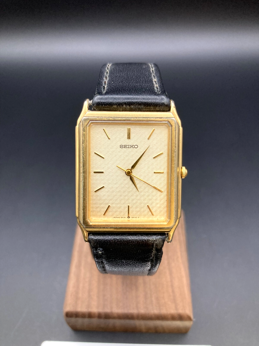 Exc+5/New Batt] Seiko Dolce 5E31-5A10 Mens Vintage Watch Quartz