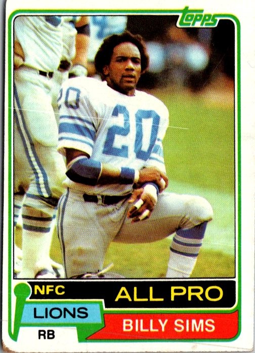 1981 Topps #100 Billy Sims