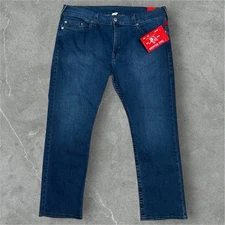True Religion Ricky Relaxed Straight NWT 40Tag 43x30 SRP 159 Stretch Jeans Denim