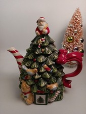 Spode Christmas Tree Figural Teapot 27 Oz. New No Box Or Tags