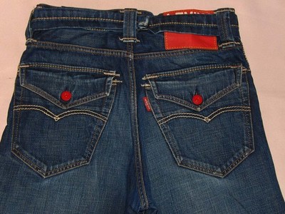 Levis Jeans BIG red Patch 31/32 RAR blau denim TOP