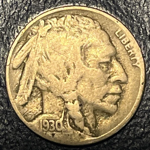 1930-S Very Fine Buffalo Nickel - San Francisco Mint - Nice Coin