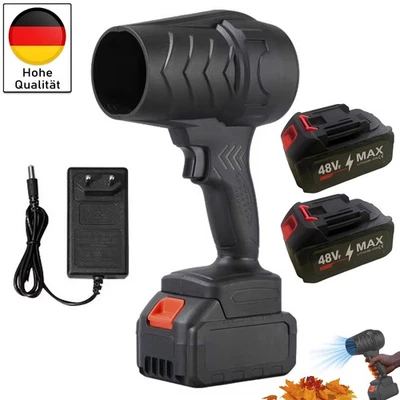 MARKENLOS 130000RPM Mini-Blower Jet Turbo Fan Gebläse Staubgebläse Luftbläser mit 2 Akku