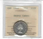 1958 Silver ICCS  25 cents in PL-66, Heavy Cameo