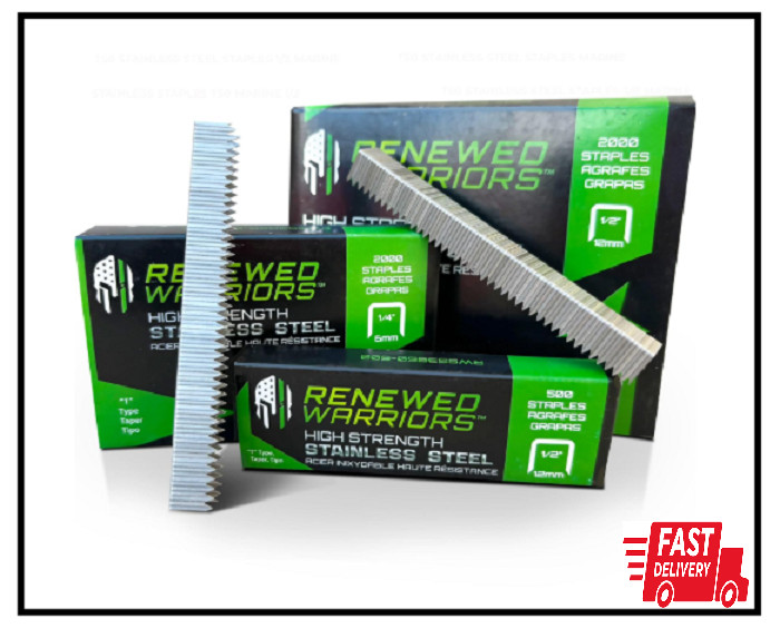 T50 Stainless Steel Staples 1/2 Marine; T/50 Type 1/2" in Leg; 3/8" Crown 500pc