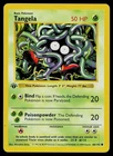 Pokemon Card - Tangela 1st Edition Base Set Shadowless 66/102