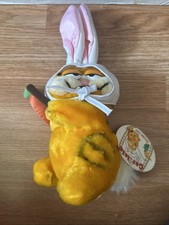Dakin Garfield Easter Bunny 1981 Vintage Plush Toy Carrot On Stick New with Tags