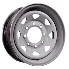 eCustomrim Trailer Wheel Rim 16 Inch 16x6 Silver Spoke 8 Lug