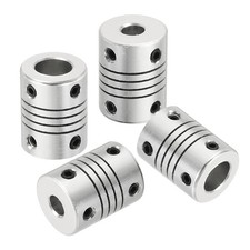 4Pcs 5mm to 8mm Aluminum Alloy Shaft Coupling, Flexible Coupler D15 x L20mm