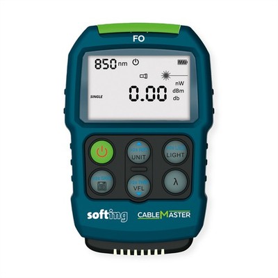 Softing IT Networks 226110 CableMaster FO Fiber Optic Power/Absorption Determination