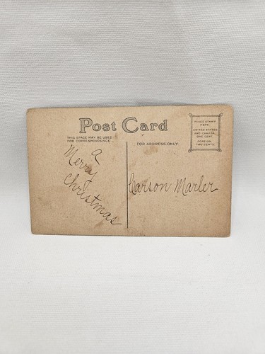 Vintage Weihnachtsgrüße Weihnachtsmann Postkarte aus den frühen 1900er Jahren. - Bild 2 von 2