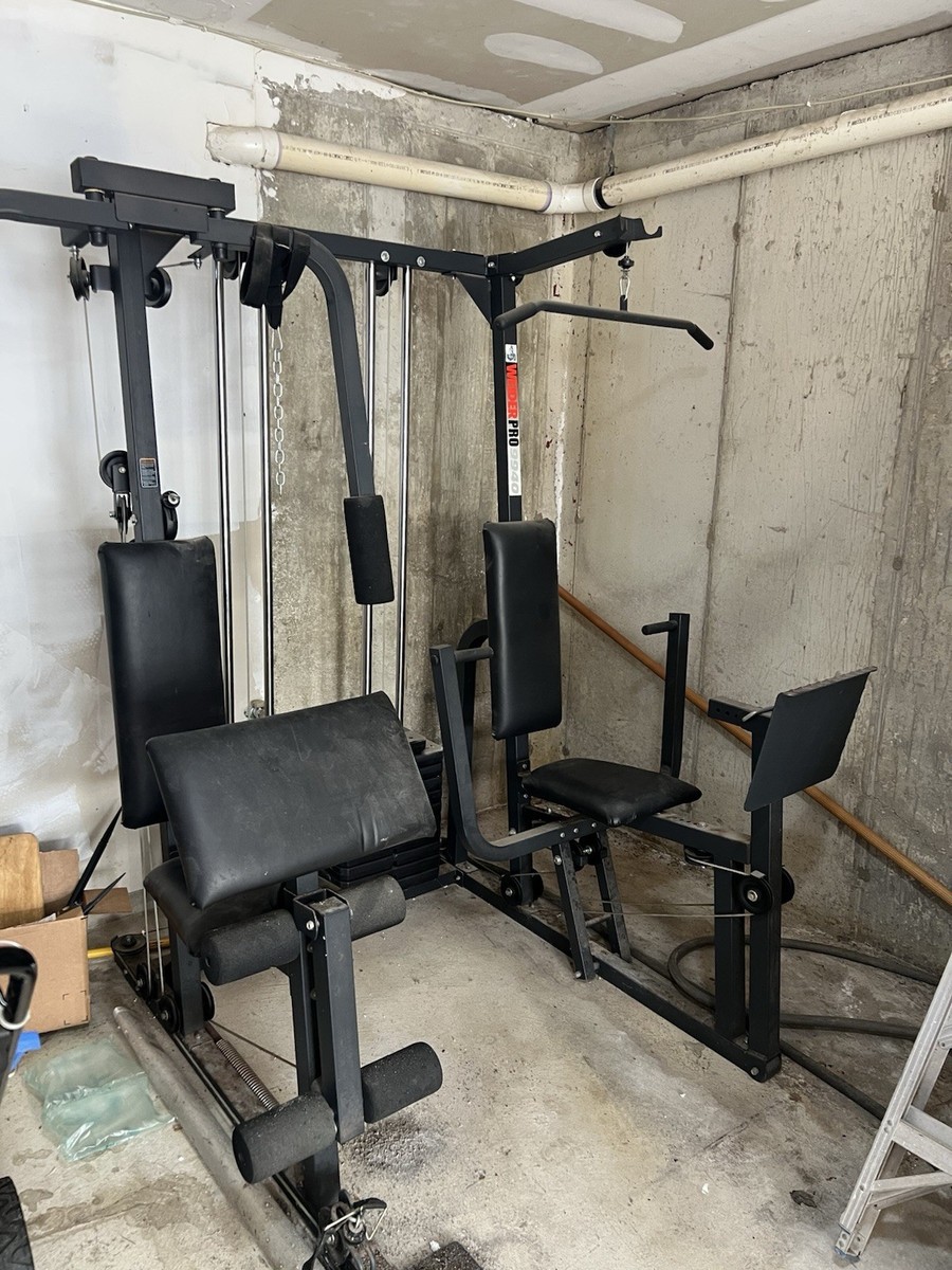 Machine Bench Weider 8530 Home Gym Cables Used Home Gym Equipment
