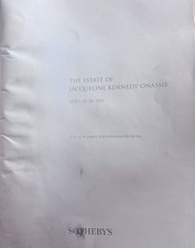 Sotheby's 1996 Estate of Jacqueline Kennedy Onassis Auction Catalog & Ticket