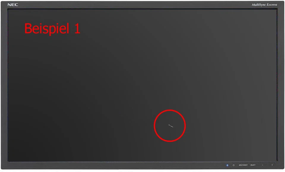 NEC MultiSync E243WMi-BK 23,8-Zoll Monitor IPS 1920x1080 DP VGA DVI (Kratzer) - Bild 2 von 4