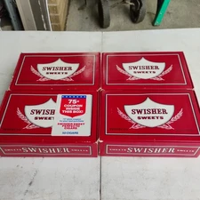 Vintage Swisher Sweets Perfecto 50 Cigars Red White And Black Cigar Box lot of 4