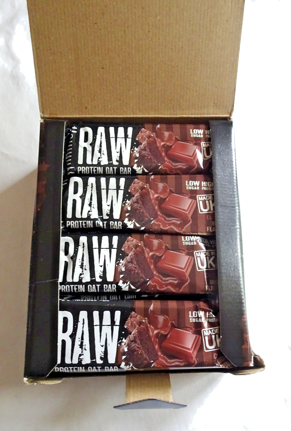 Warrior Raw Protein Flapjack, Chocolate Brownie, 12 Bars - Image 3