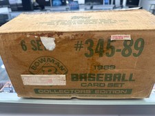Lot of 6 1989 Bowman Tiffany Partial Complete Set Case NM Missing All The Stars