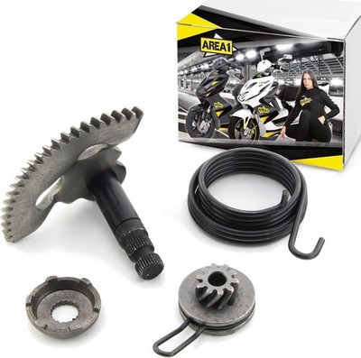 Kickstarter Reparatur-Set (Ritzel/Mitnehmer/Feder) für 50ccm 2Takt ATU Explorer 