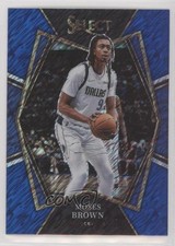 2021-22 Panini Select Premier Level Blue Shimmer Prizm Moses Brown #177 0w8