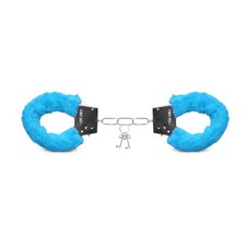 Simple Female Adult Handcuffs in Blue for Costume Theater Reenactment Bedroom