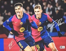 FC Barcelona Pedri Fermin Lopez Signed 11x14 Photo Soccer Beckett Authenticated