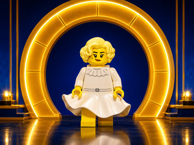 LEGO  Figuren Band Sängerin Künstlerin Musikerin Marilyn