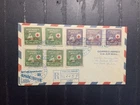 Haiti 1960 FDC registered cover to USA 28th A Red Cross  + Alphabetization stamp