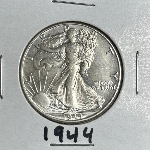 1944 UNC Walking Liberty Silver Half Dollar
