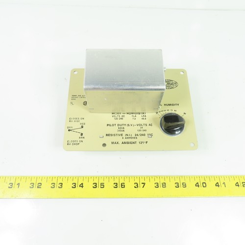 Barber Colman HC201 Humidistat 120/240VAC 20-90% Humidity Range