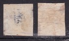 TWO  SICILIES  ^^^^   1858  x2  used   IMPERF   CLASSICS  $620.00@x dco 3718sic. — photo 2