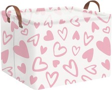 FXOLCSHE Valentines Day Gift Basket Empty,Baby Girl Baskets,Pink Gift basket ...