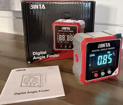 BINTA Digital Protractor Angle Finder BTN012 Rectangular Head