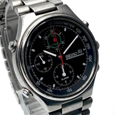 k*★様 SEIKO スピードタイマー7T42-6A10　st② Seiko Speedtimer Chronograph Watch 7T42 6A10 quartz silver wrist