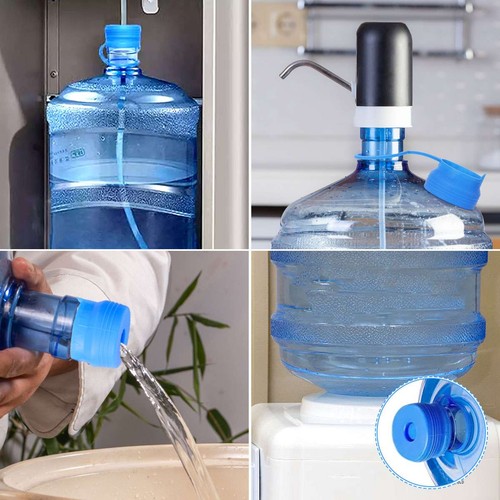 Reusable Water Bottle Snap On Cap For 3 Gallon/5 Gallon Lid Jugs No Spill Cover - Picture 10 of 13