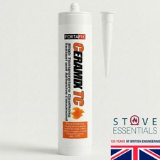 Fortafix Ceramix TC Caulking 1250C High Temp Fire Adhesive Sealant 300ml UK Made