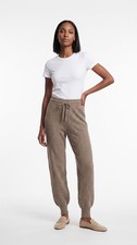 Sandro Women's Taupe Knit Jogging Trousers Size 38 FR 10 UK 6 US SFPPA00973